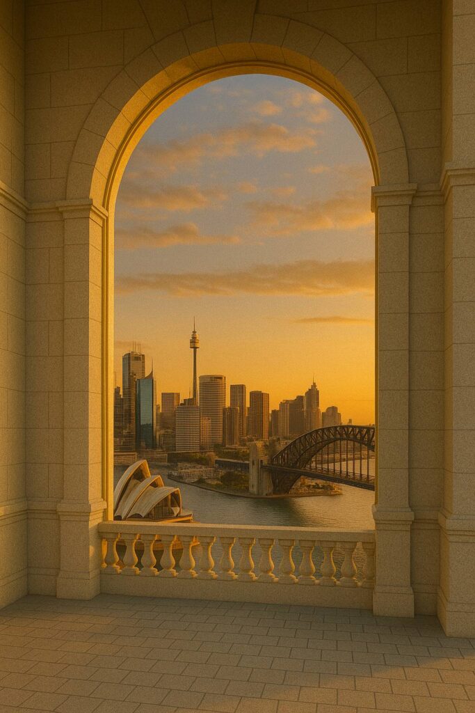 The Arch of French Educational Diplomacy Opening onto an International Urban Landscape