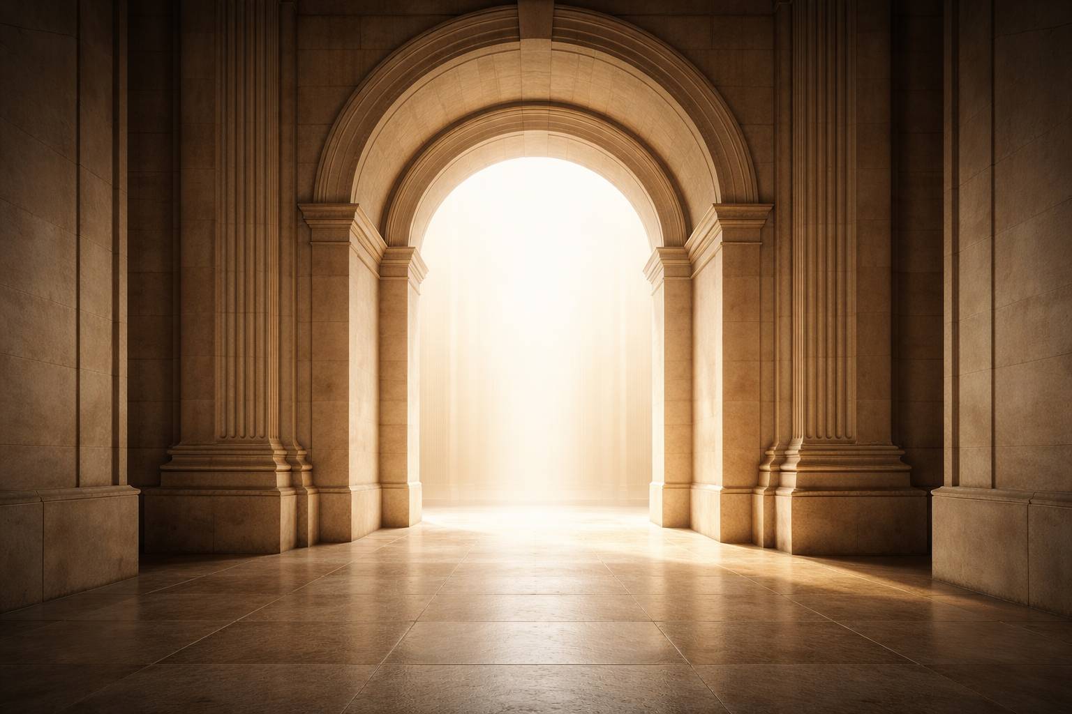 Entry under the Arch