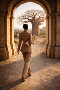 Des enfants marchant vers une école sous une lumière naturelle, symbolisant l’apprentissage, la perception et la formation cognitive précoce