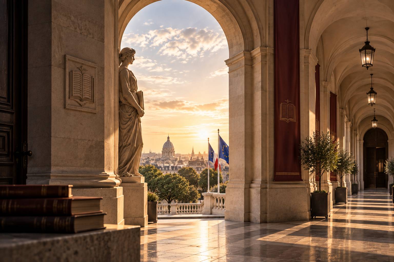 International higher education expansion and local institutional legitimacy represented through European academic architecture.